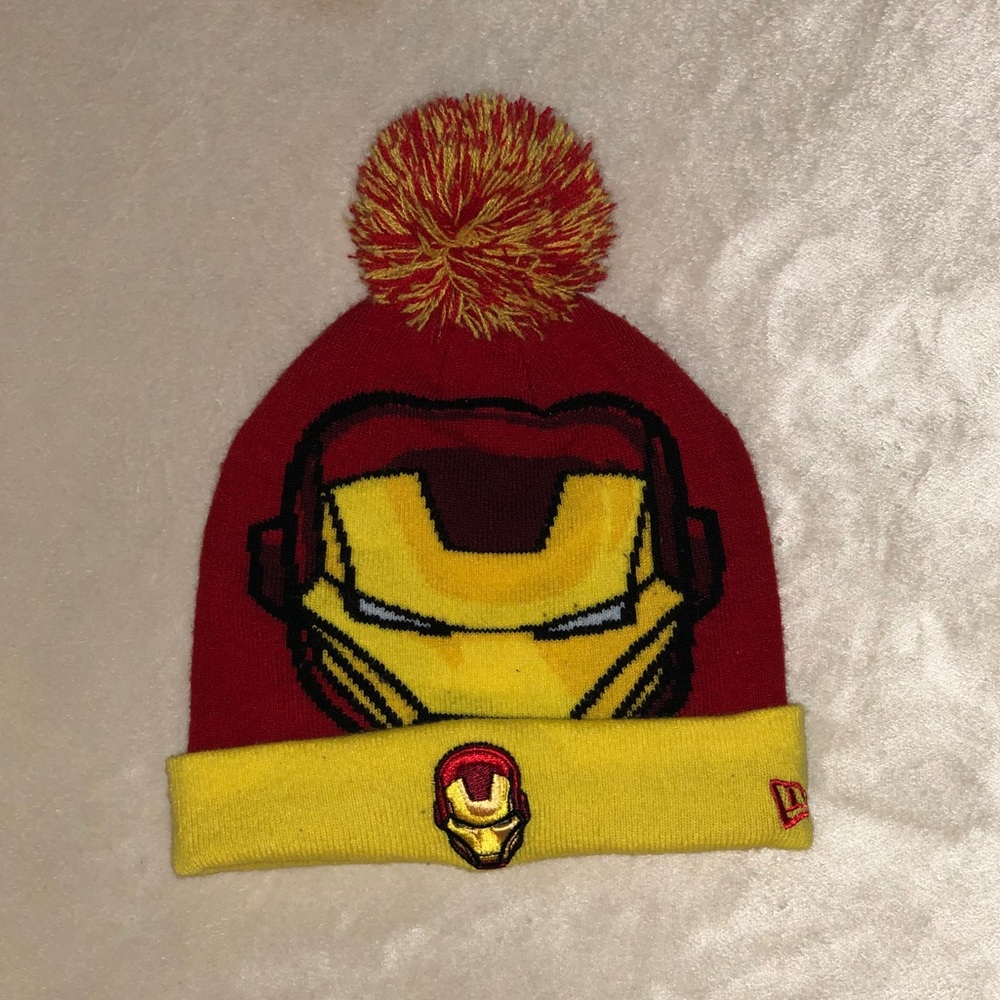 Marvel Iron Man Beanie with Pom Pom